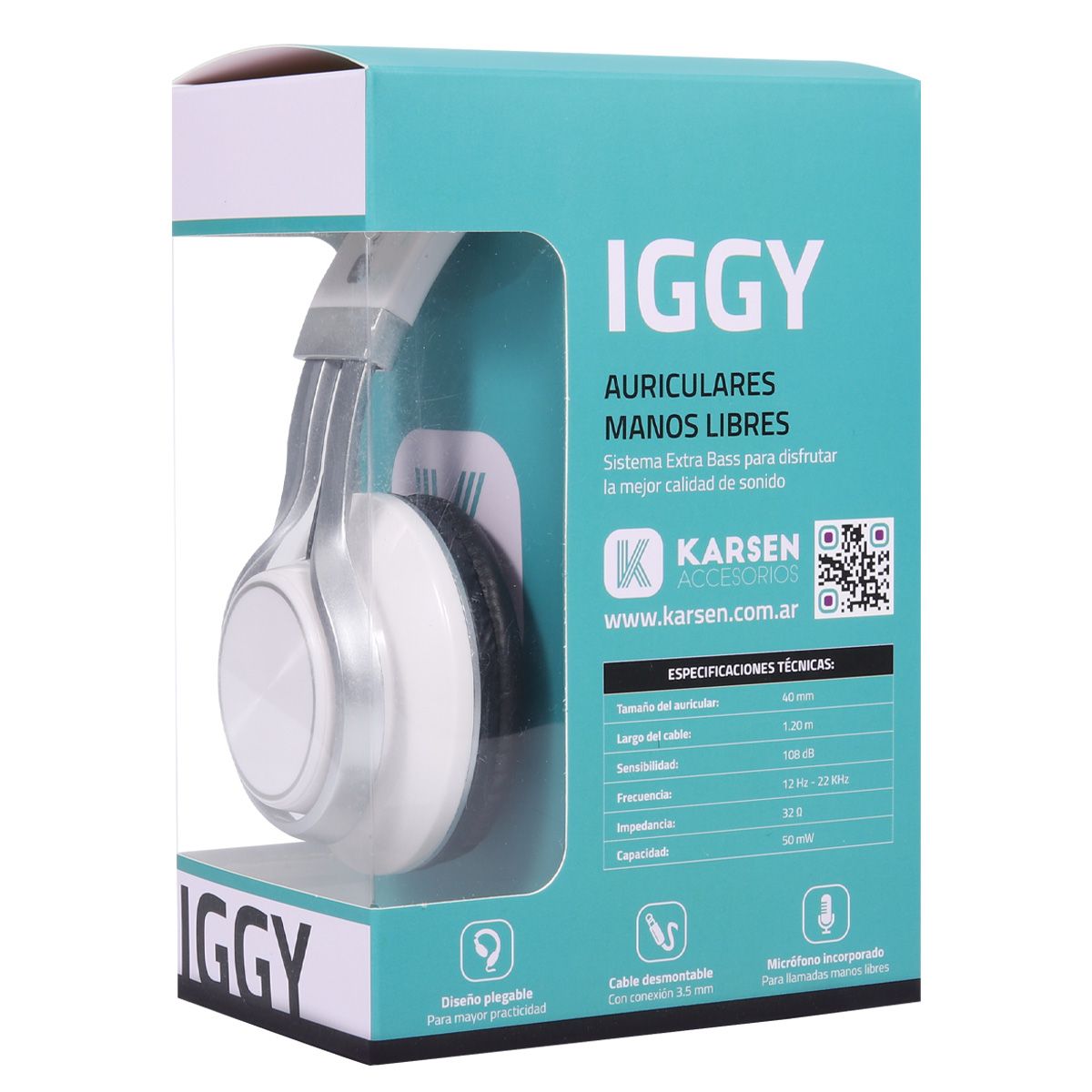 AURICULAR VINCHA IGGY KARSEN – PIN Comunicaciones